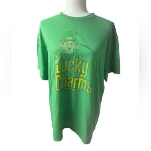 Vintage Lucky Charms Green Graphic T-Shirt vintage mens large unisex St Patricks